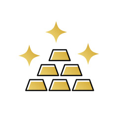 Gold Simple Icon, Investing in Gold
