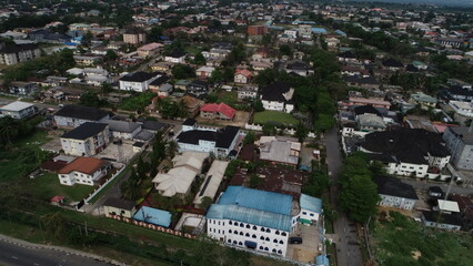 Fototapeta premium Aerial Shot of Nigeria Capital