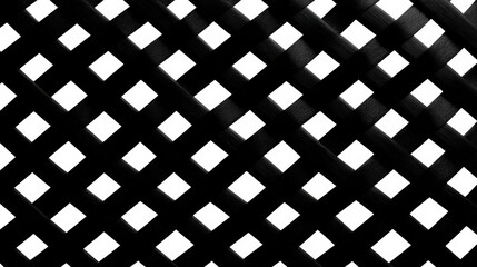 Black lattice pattern with geometric square openings