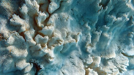 dendritic. White calcareous deposits forming dendritic patterns on a coral reef. ESG reports, sustainability campaigns, designed for sustainability communications and ESG reporting.