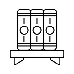 Book shelf icon design 
