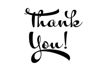 Thank You ! - 手書き風のおしゃれなThank You !（ありがとう！）の文字（カリグラフィー）
