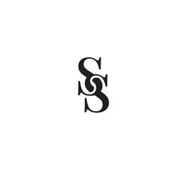 Elegant Serif Monogram Logo with Overlapping Initial Letters – Vintage and Modern Branding Design ss