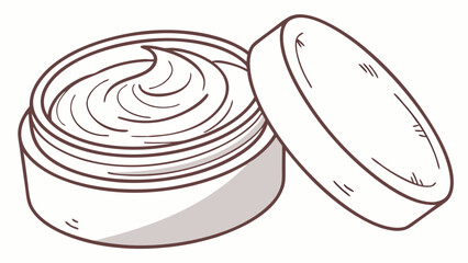Cream Jar with Product Inside.