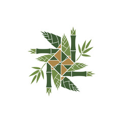 Naklejka premium bamboo plant icon