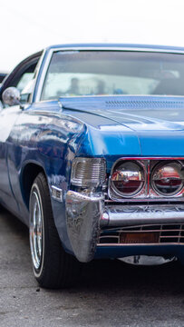 Blue Muscle Car