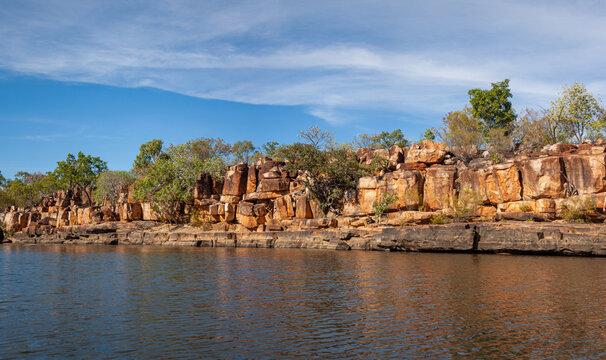 Peaceful waters of Warla Gorge (Hann River Gorge)