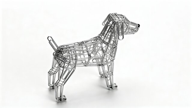 Paperclip Dog Sculpture