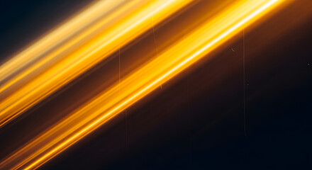 Golden light streaks across a dark background, creating a sense of movement and energy with blurred lines and a warm, inviting glow