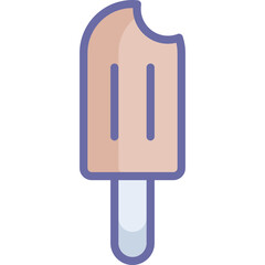 Freeze Pop Icon – Frozen Ice Pop, Summer Snack, Refreshing Frozen Treat Illustration