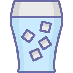 Cold Drink Icon – Refreshing Beverage, Iced Drink, Summer Drink Illustration