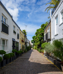 London - 06 25 2022: View of Kynance Mews
