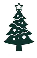 Holiday Season Tree &ndash; Evergreen with Decorations