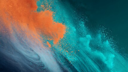 Dramatic splash of vibrant hues abstract background blending dynamic energy