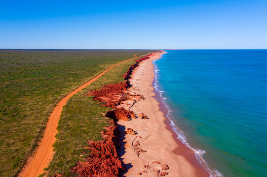 The road from James Price Point to Broome