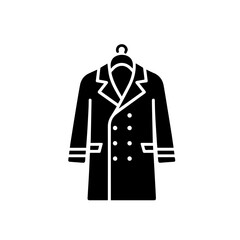 Naklejka premium Classic Double-Breasted Coat Vector Illustration