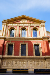 London - 06 25 2022: View of the side facade of the Royal Albert Hall