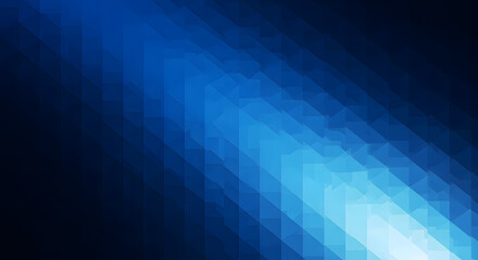 Abstract low poly dark blue background with geometric shapes creates a modern and elegant design for various creative projects and presentations
