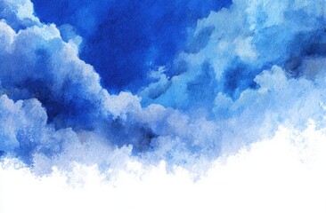 Vivid blue sky filled with fluffy white and gray clouds during daytime