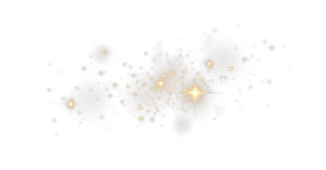 Festive PNG illustration of glowing dust particles. Perfect for overlays in transparent photo designs.