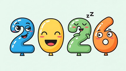 Colorful Cartoon Character Alphabet Set Featuring Playful Number and Letter Designs for Kids' Learning, Educational Materials, and Fun Classroom Decorations