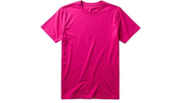 Fuchsia t shirt on white