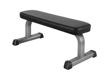 Flat utility exercise weight bench for gym fitness