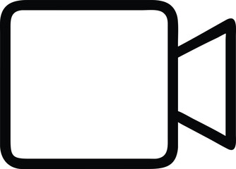 Simple video camera icon