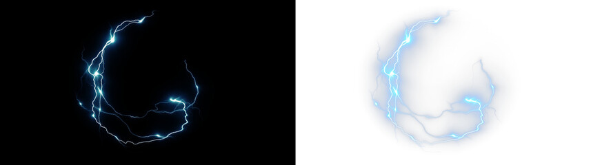 It appears similar to a lightning bolt emerging from the ground