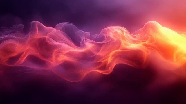 Abstract Colorful Smoke Swirls and Waves Background.