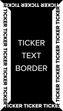 Rotating Ticker Text Border Vertical