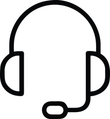 Headphone icon representing customer support