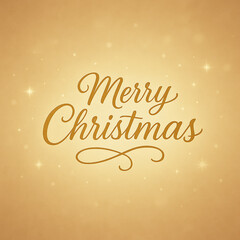 上品で落ち着いたゴールドのメリークリスマス文字背景