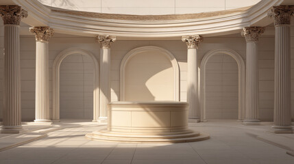 Obraz premium Empty Product Podium 