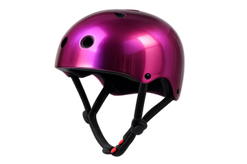 Fototapeta premium Pink sport helmet protecting head during activities
