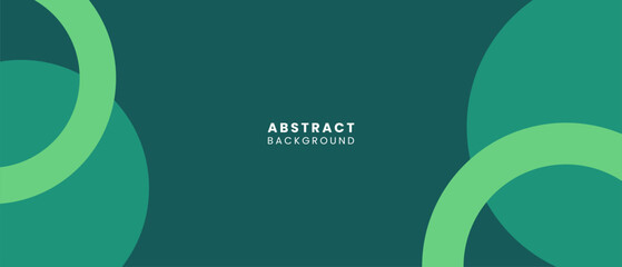 Abstract Circle Green Background for Banner or Template Design