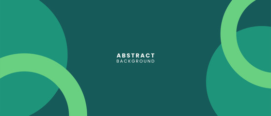 Abstract Circle Green Background for Banner or Template Design