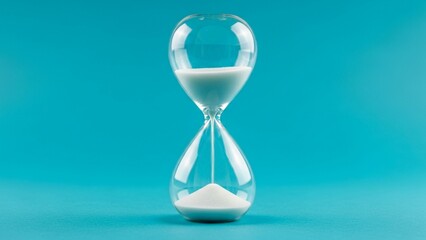 hourglass on tosca background