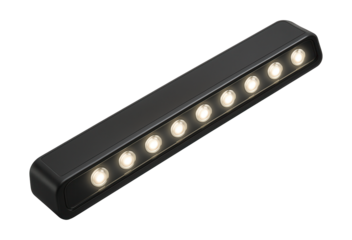 Magnetic strip with LED lights for brightening tools in low-light workspaces.