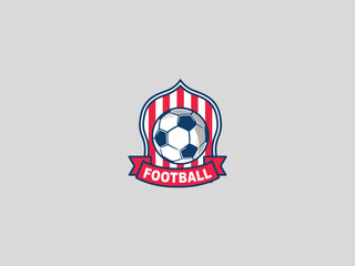 Football logo design vector template 