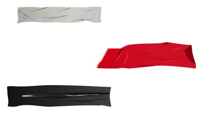 Adhesive Tape Collection Grey Red and Black Strips for Crafting Sealing DIY and Creative Projects Assorted Textures - Powered by Adobe