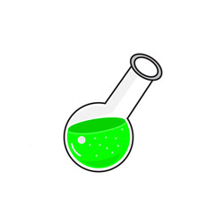 Cute Halloween icon set with ghost, pumpkin, spider, bat, and potion bottle illustration