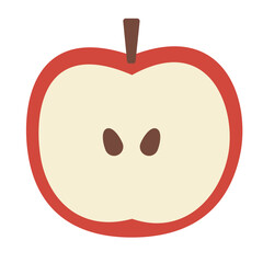 Apple icon for banners, cards, flyers, social media wallpapers, etc. Vector illustrations