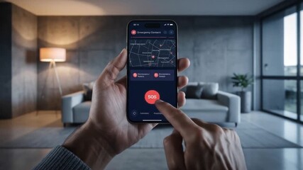 Smartphone Emergency Sos Button in Home Setting