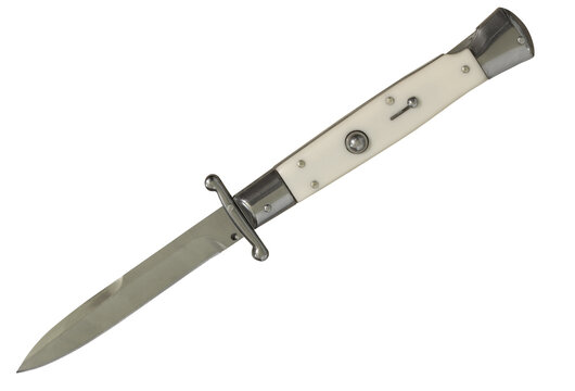 swinguard stiletto knife isolated on transparent background
