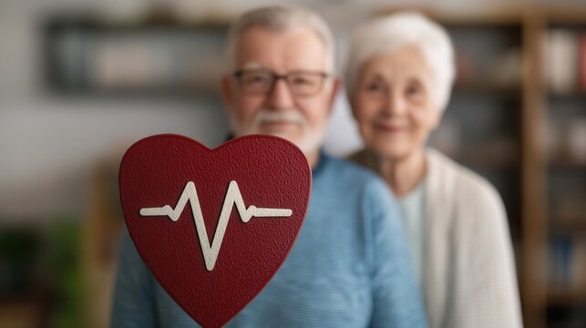 A Heartfelt Moment: Celebrating Love and Health in Senior Couples with Lifelines of Connection and Care Amidst the Challenges of Aging Together