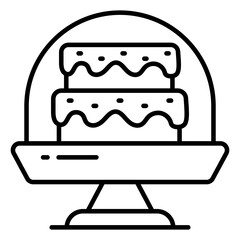 A perfect design icon of cake 
