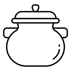An editable design icon of tea kettle