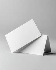  White Blank Business Card  Mockup