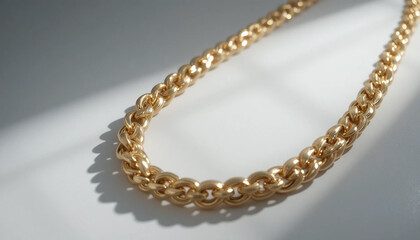 pearl necklace on white background